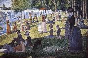 Georges Seurat Island Bowl Sunday oil painting artist